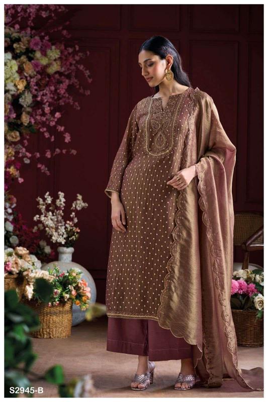 Ganga kiely 2945 ladies dress material wholesalers in surat