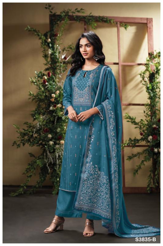 Ganga nesha 3835 corduroy printed wholesale dealers for dress materials