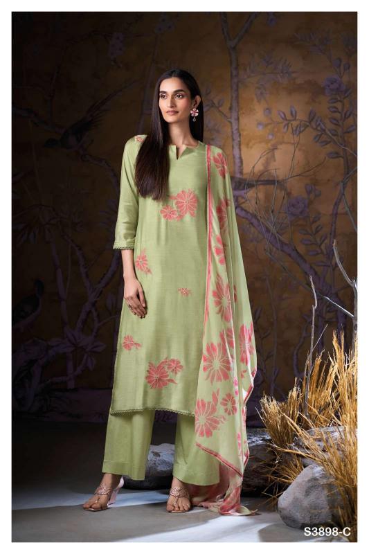 Ganga sivah 3898 hindmata wholesale dress material market