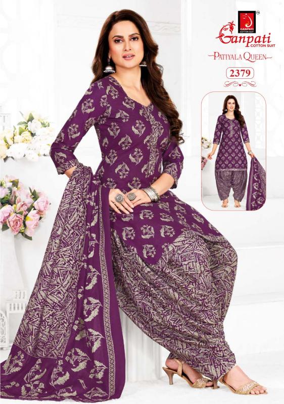 Ganpati patiyala queen vol-12 cotton dress materials wholesale in bangalore