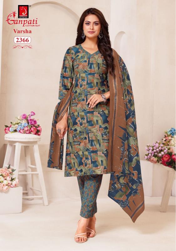Ganpati varsha pant style vol-12 cotton dress materials wholesale online shopping