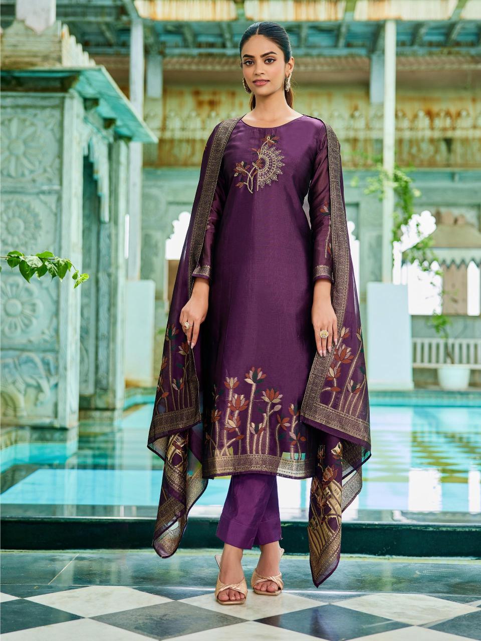Ibiza aurelia silk wholesale dress material suppliers in mumbai