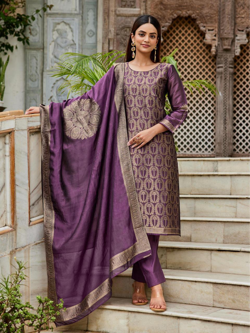 Ibiza carol silk kota dress materials wholesale