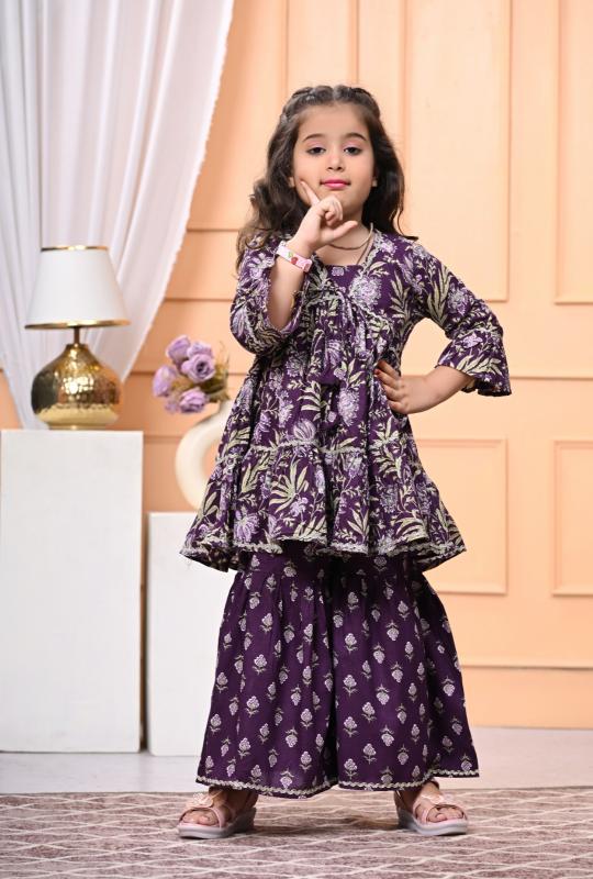 Karma Kids 08 girls wear kurti with sharara wholesale websites 