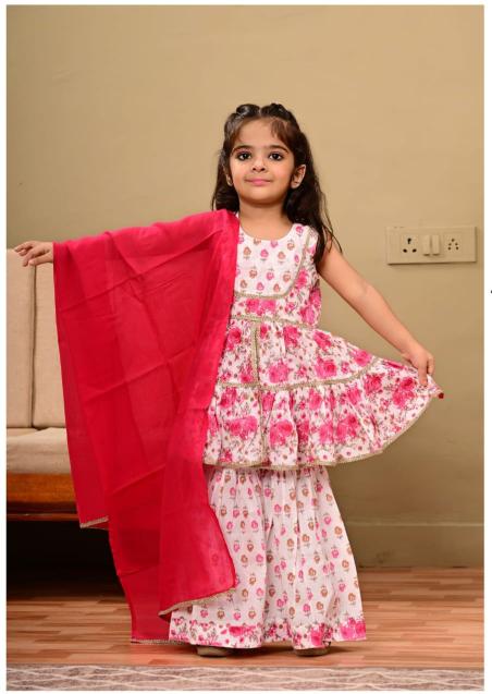 Karma kids 11 girls wear sharara with bebo kurtis wholesale