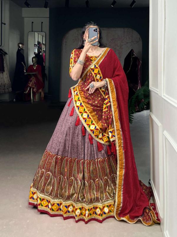 lnb 01 tusser silk Sky Purple Lehenga choli warehouse in Kolkata