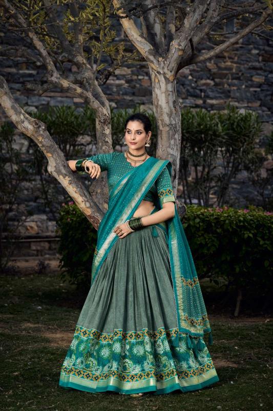 lnb 1210 tussar silk with fancy Designer chaniya choli wholesale
