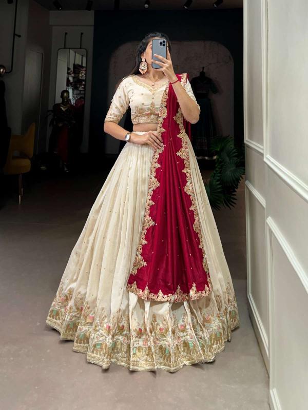 lnb 1411 fancy embroidered wedding wear Heavy work lehenga choli wholesale