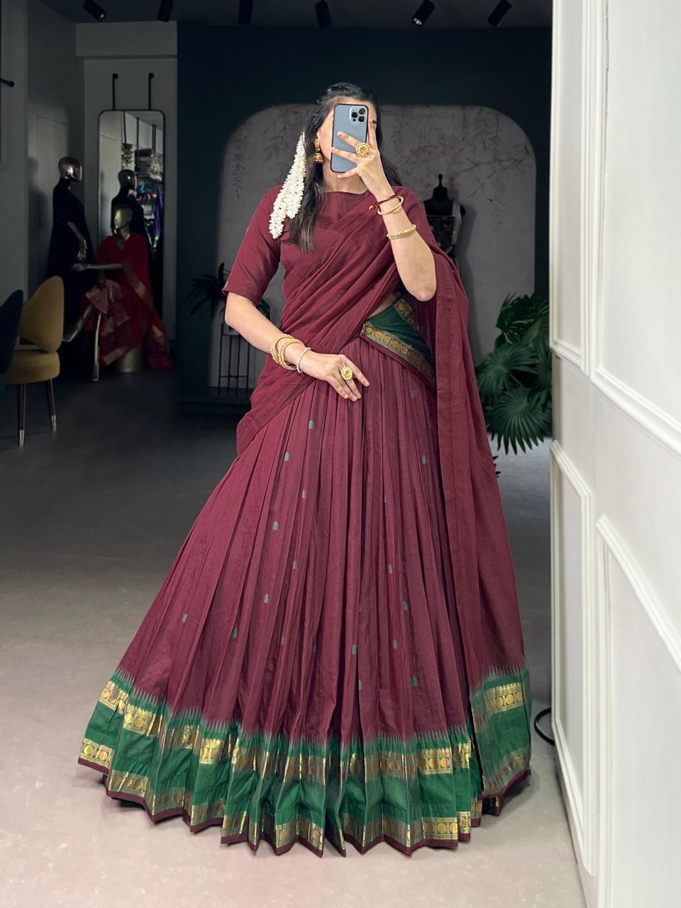 LNB Pure Chanderi MRN Wholesale lehenga market in Ahmedabad