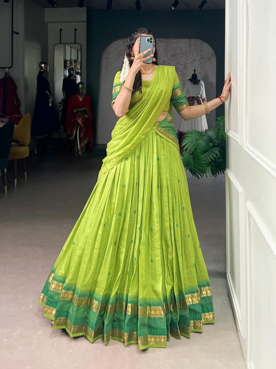 LNB Pure Chanderi PRT Designer lehenga wholesale in Ahmedabad