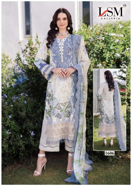 LSM parian dream vol-16 karachi cotton dress material wholesalers vadodara