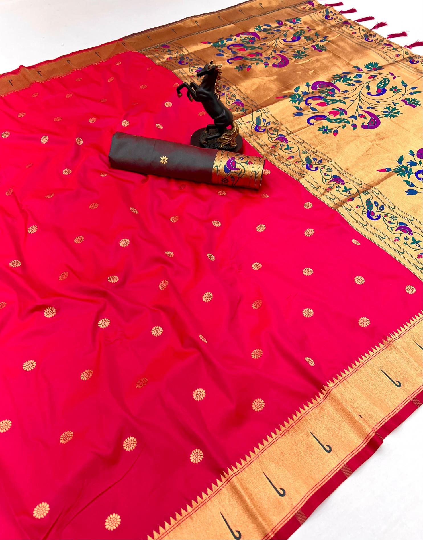 Malhar beautiful traditional silk paithani surat sarees wholesalers market