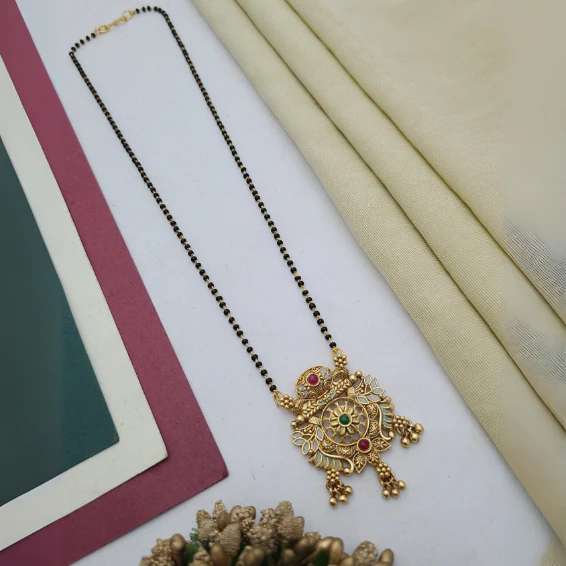 Mangalsutra with Single Chain MSS005 Traditional imitation jewellery in Hyderabad