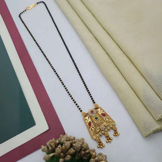 Mangalsutra with Single Chain MSS011 Hyderabad imitation jewellery online shopping