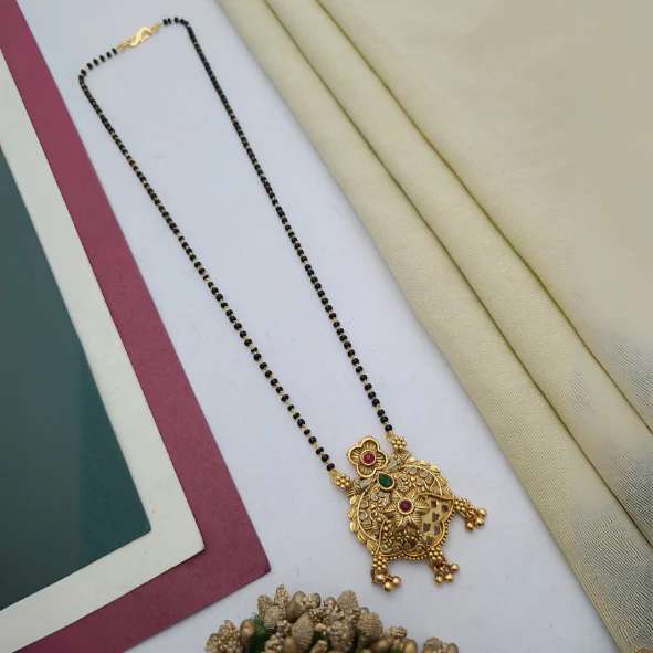 Mangalsutra with Single Chain MSS014 Wholesale imitation jewellery suppliers in Hyderabad