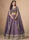 Mauve Purple Organza Sequin Work Wedding Wear Traditional lehenga choli wholesale