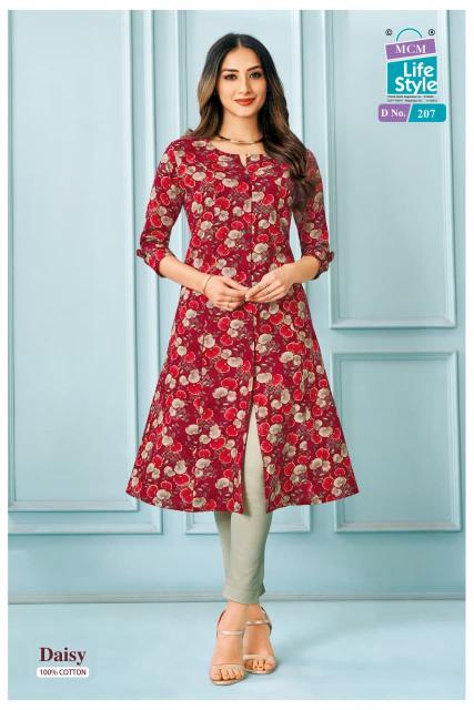 Mcm daisy vol-2 A-line cotton kurti wholesalers in jaipur
