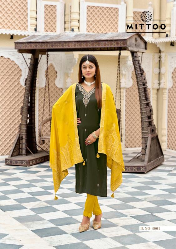 Mittoo alankar 3 pcs wholesale kurti market