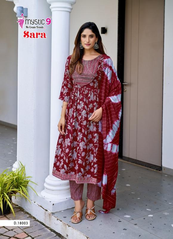 Mystic9 sara vol-18 nyra cut best wholesale kurti market in surat