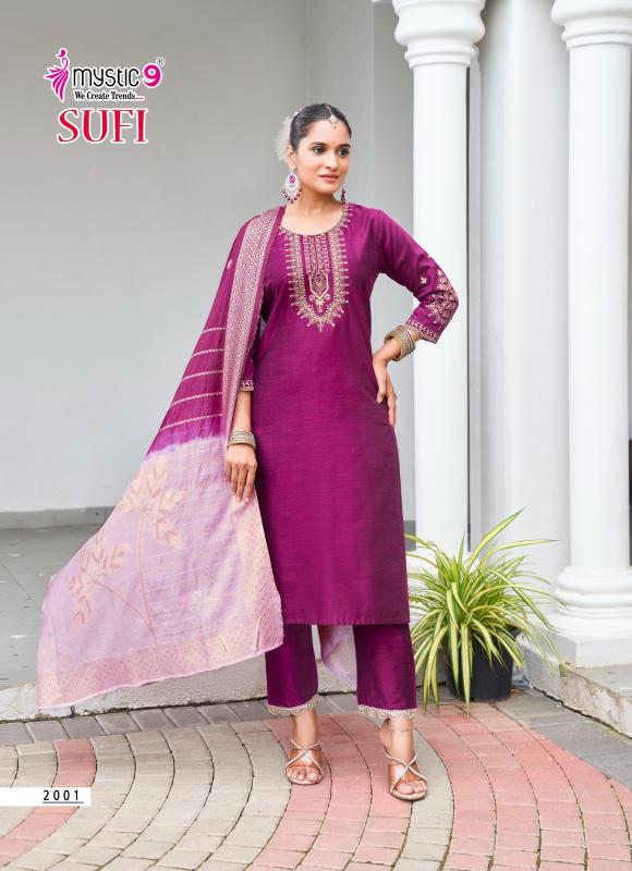 Mystic9 sufi vol 2 straight 3 pcs best kurti wholesalers in india