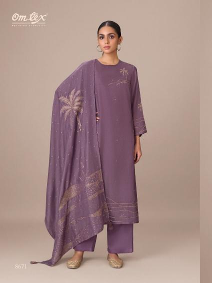 Omtex emilia printed suryajyoti dress material wholesale in surat