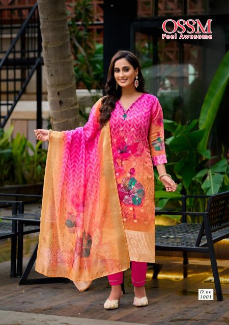 Ossm sajni festive collection 3 pcs wholesale kurti shop near me