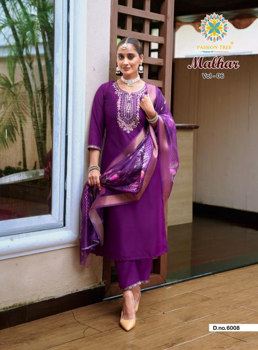 Passion tree malhar vol 6 straight 3 pcs kurti wholesale online