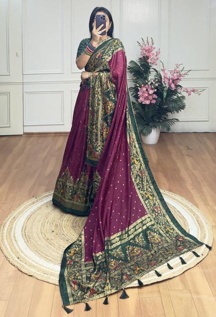 Piramid Dola Silk Maroon Custom lehenga choli manufacturers