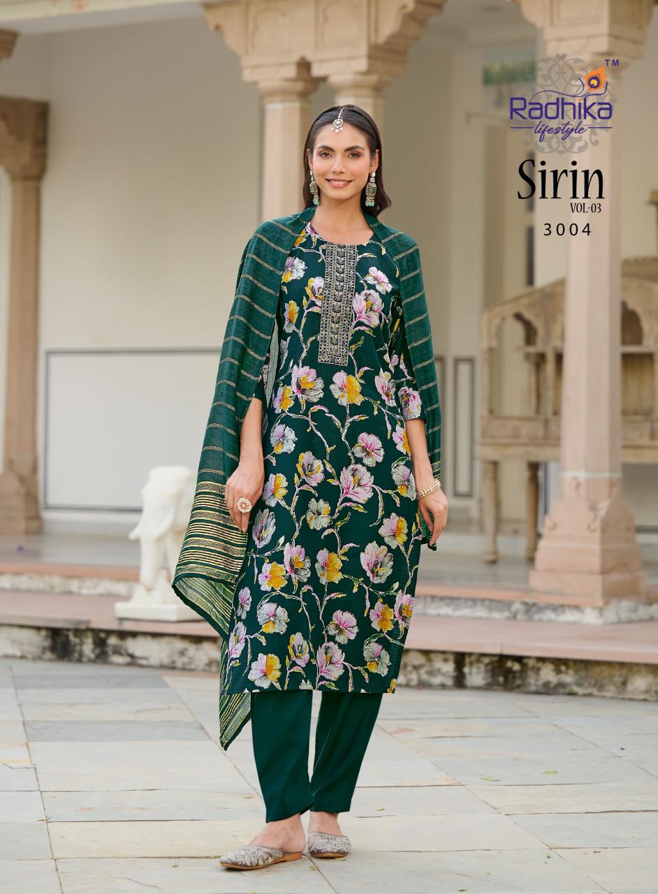 Radhika lifestyle sirin vol 3 amora wholesale shop for kurtis