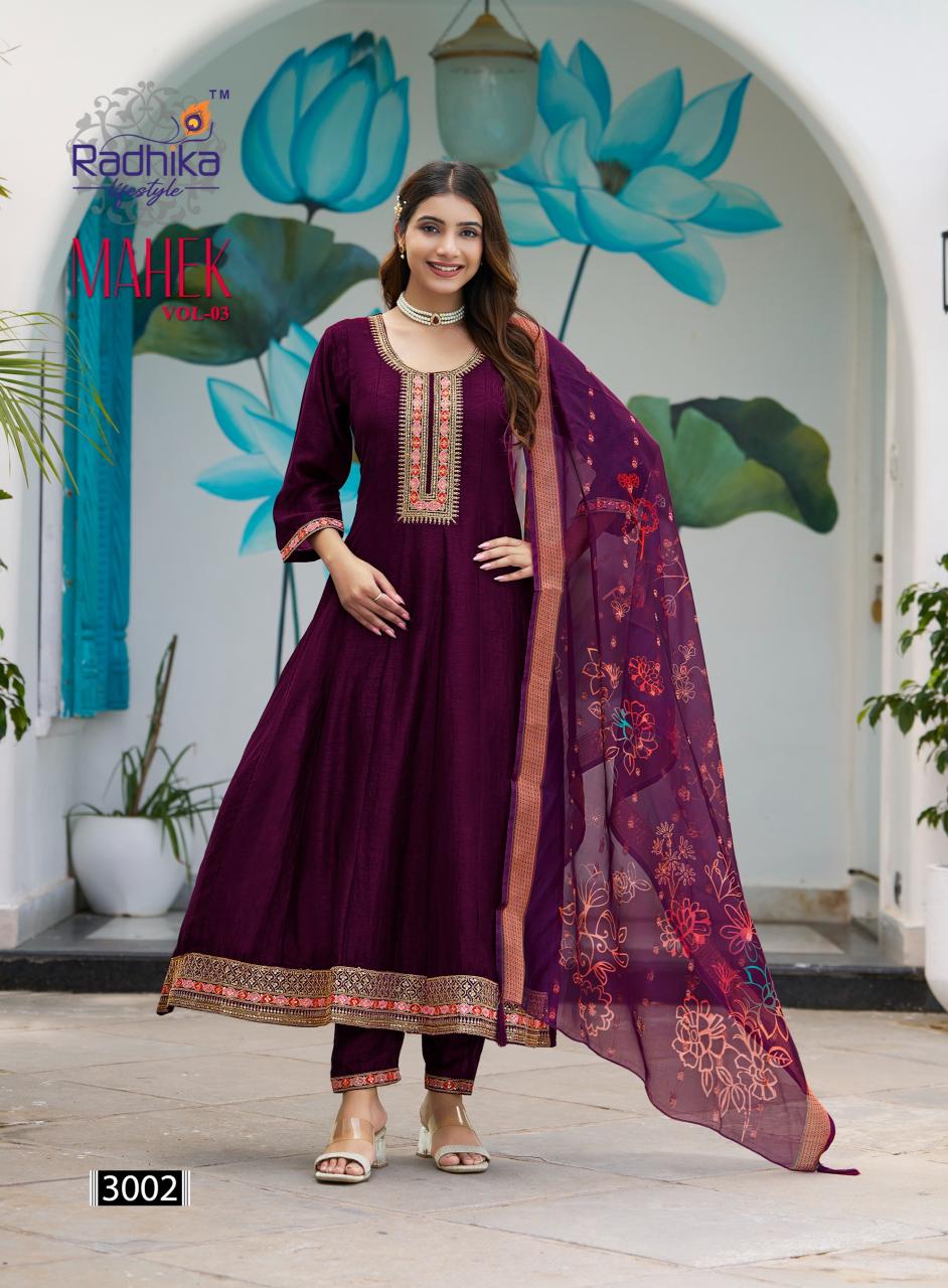Radhika mahek vol 3 wholesale kurti supplier in surat