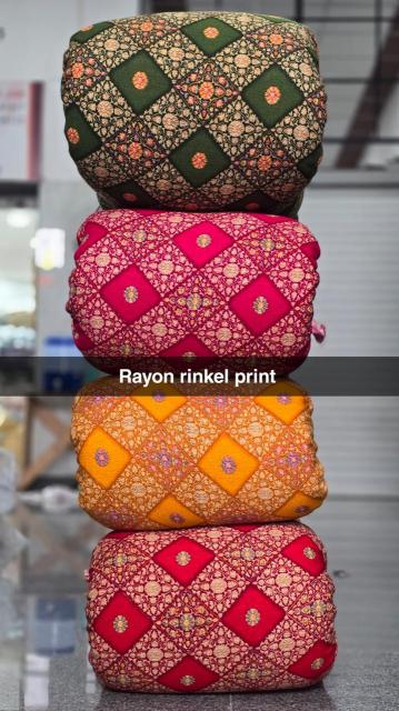 Sajni Reyon rinkel Digital fabric printing Kolkata