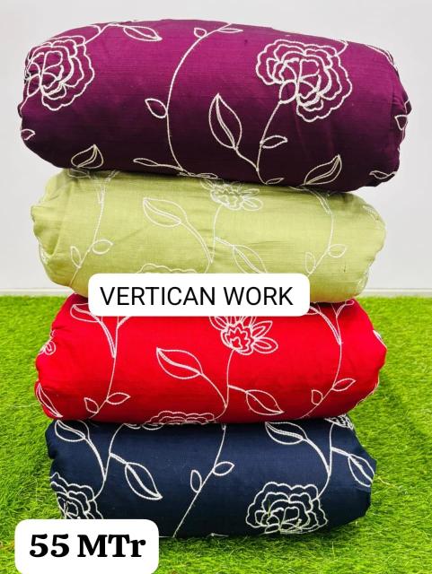 Sajni vertican foil print Designer fabric wholesalers