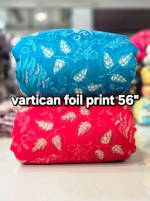 Sajni Vertican Foil print Embroidered fabrics wholesale Kolkata