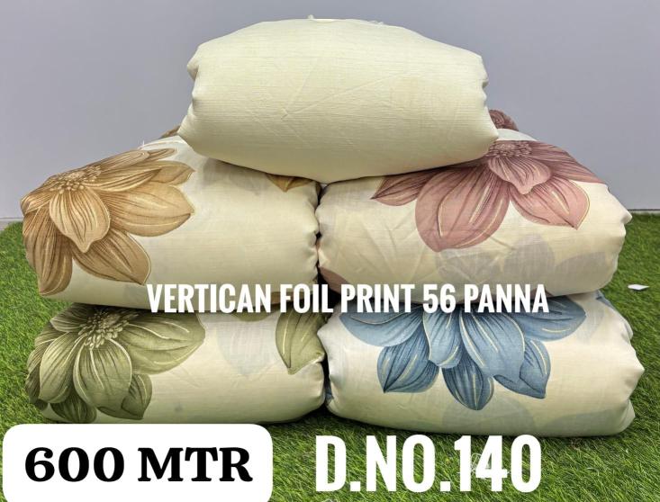 Sajni vertican foil print Fabric dealers in India