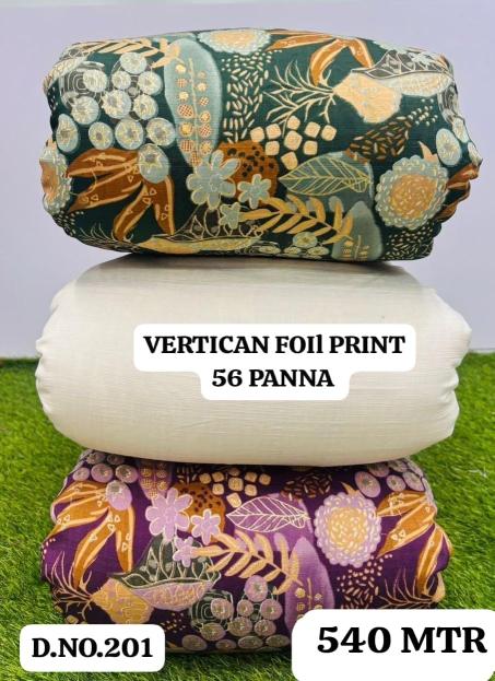 Sajni vertican foil print Indian fabric manufacturers