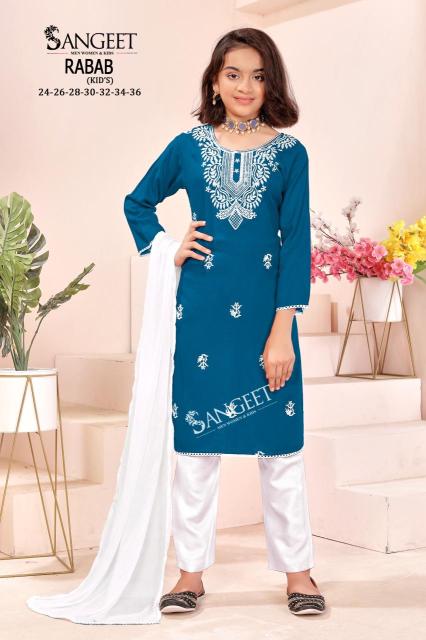 Sangeet rabab 1 kids girls bani kurtis wholesale