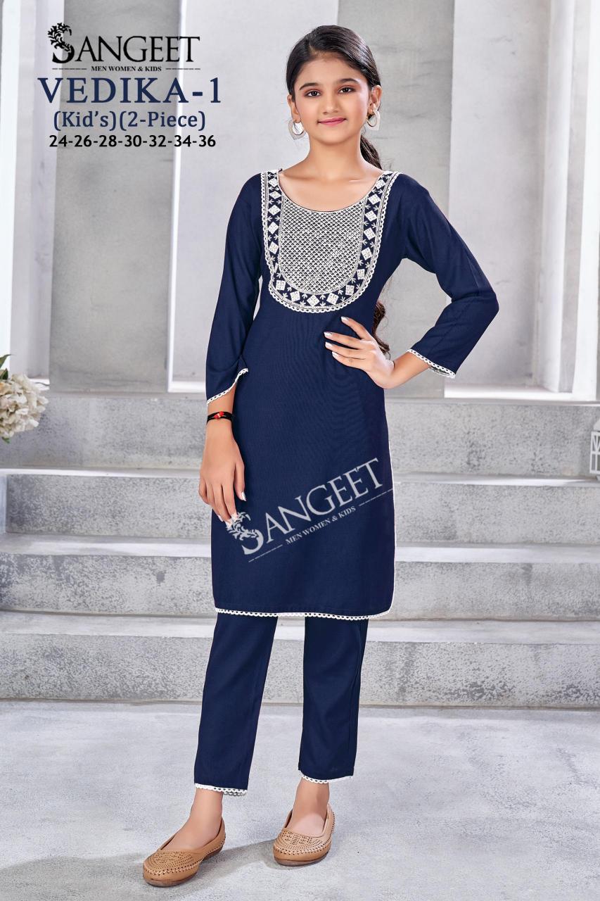 Sangeet vedika 1 kids girls wear online kurti wholesale