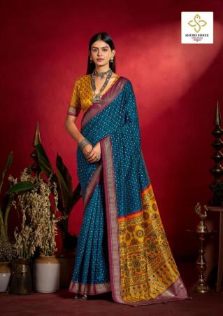 Shorya shristi butty print surat bombay market wholesale saree 