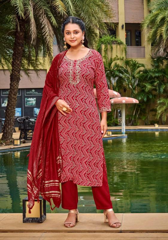 Subhash abhirathi fancy 3 pcs kurti wholesaler in ahmedabad