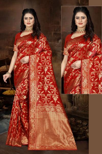 Triveni FF-40 banarasi silk saree prices in wholesale