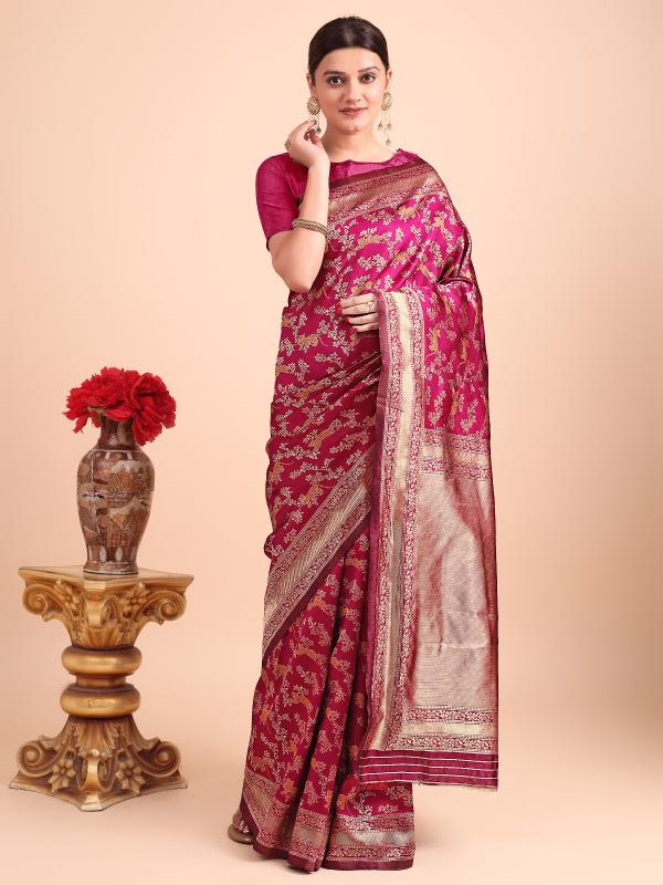 Triveni OT-02 banarasi silk 50 rupees sarees in surat 