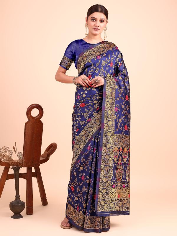 Triveni OT-03 banarasi silk saree clothing wholesale market gujarat india online 