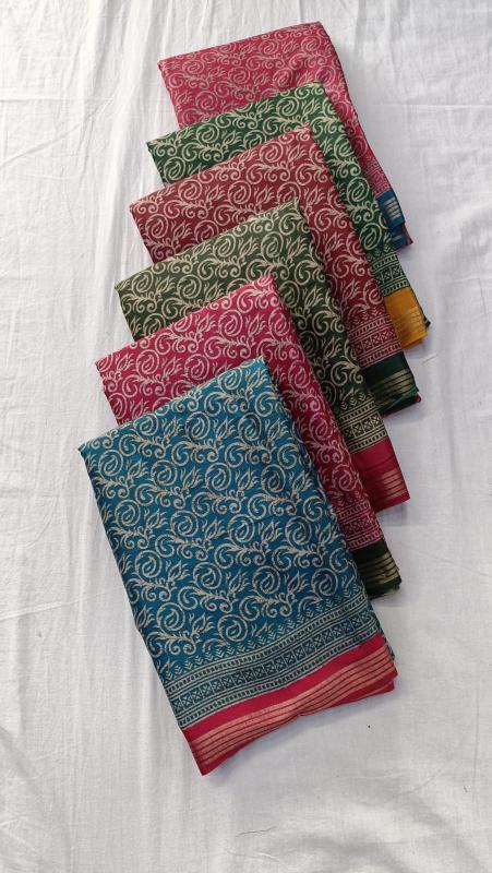 Vihaan pihuu mill print sarees at low cost
