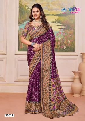 Vipul aroma silk plus fancy sarees wholesale