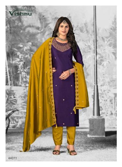 Vishnu shivani vol 2 vichitra silk wholesale churidar dress material