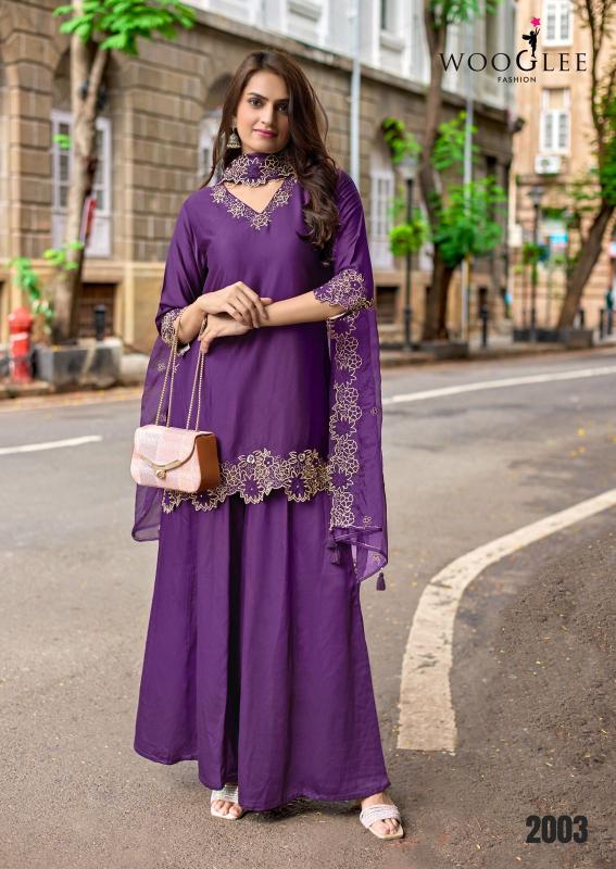 Wooglee shabnam v neck 3 pcs wholesale bazaar suppliers of kurtis