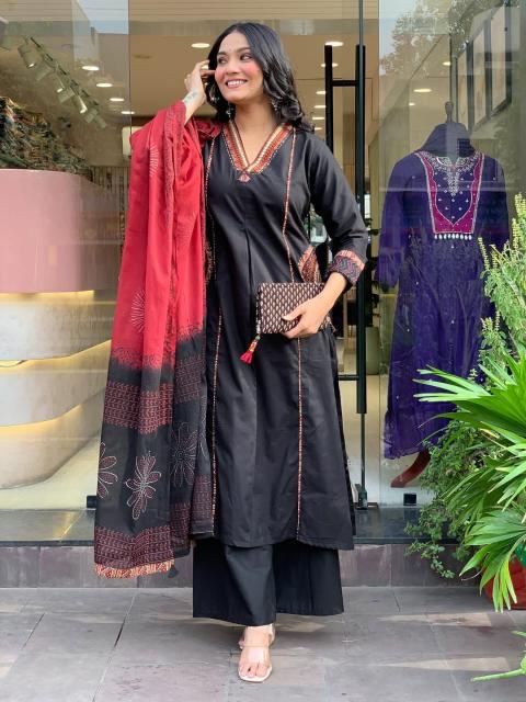 Adhya fully workd pocket 3pcs branded kurtis wholesale in chennai