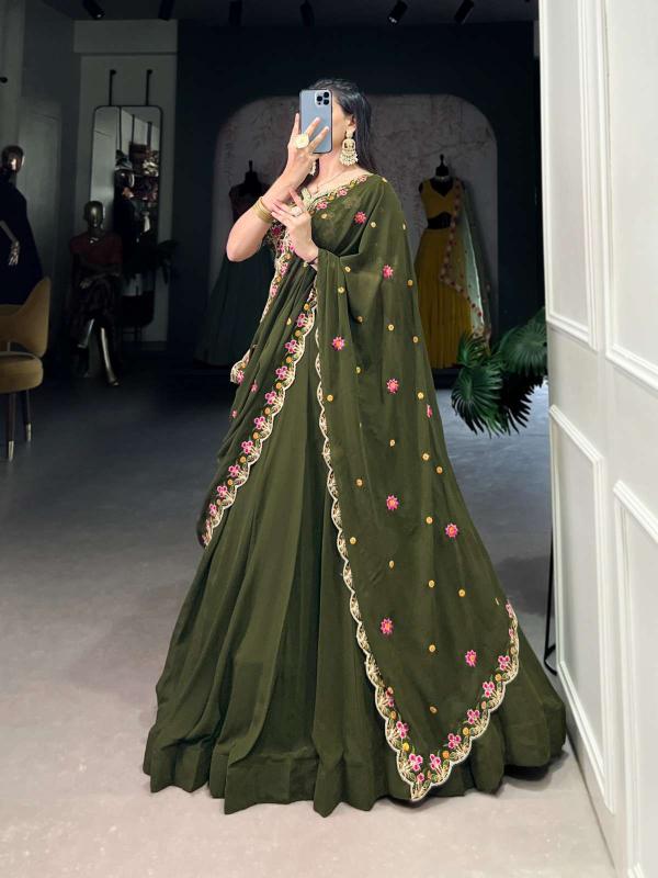 Akruti georgette Lehenga choli manufacturers