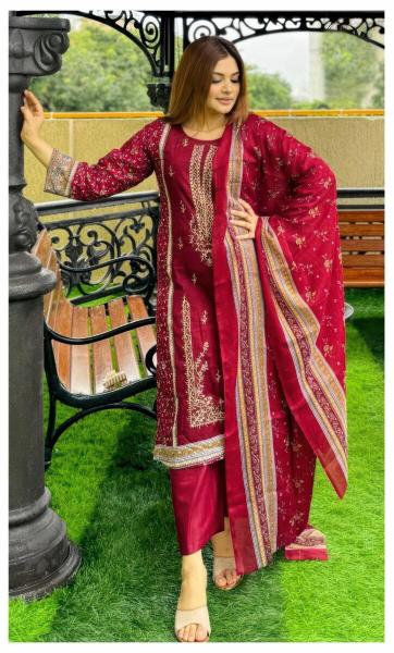 Alzohaib Az 1368 A And B Chiffon Dupatta  Salwar Kameez wholesale market