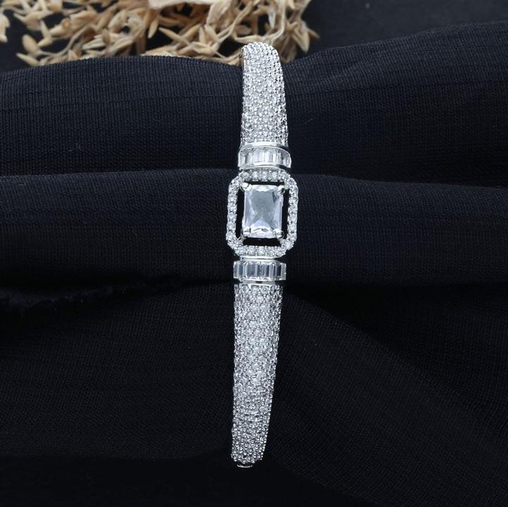 Anti tranish Silver-plated american diamond Bracelet 576 Kundan jewellery suppliers in Hyderabad